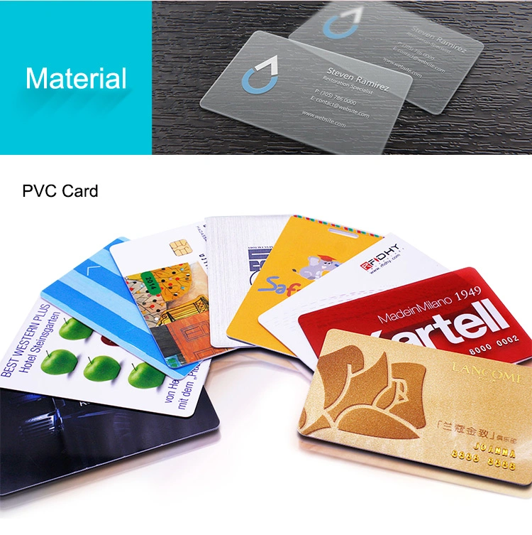 High Quality Cheap Laser Inkjet Printable Plastic Transparent Clear Rfidmagnetic Stripe Clamshell MIFARE PVC Card Business Hotel Membership for Identification