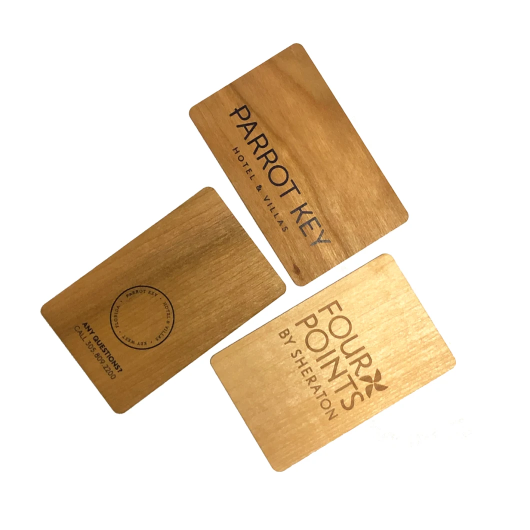 Bamboo Wood Business Cards Wood Piece Laser Wood Name Card Customized