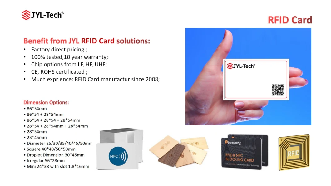 Access Control Hot Sale Custom Blank Smart RFID Lf Hf RFID Card