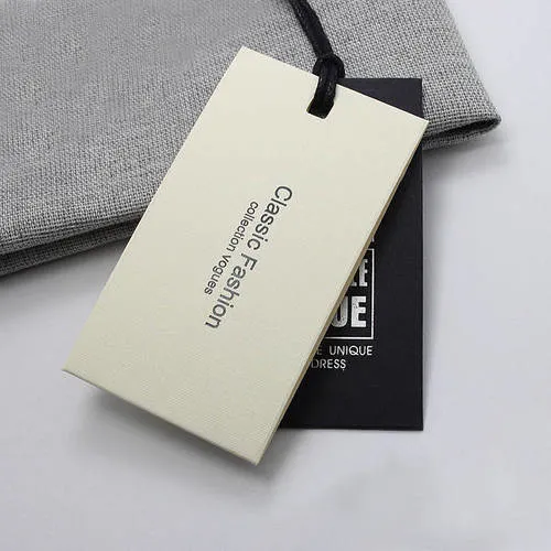 High Quality Custom Printing UHF RFID Smart Clothing Label Hang Tag for Apparel