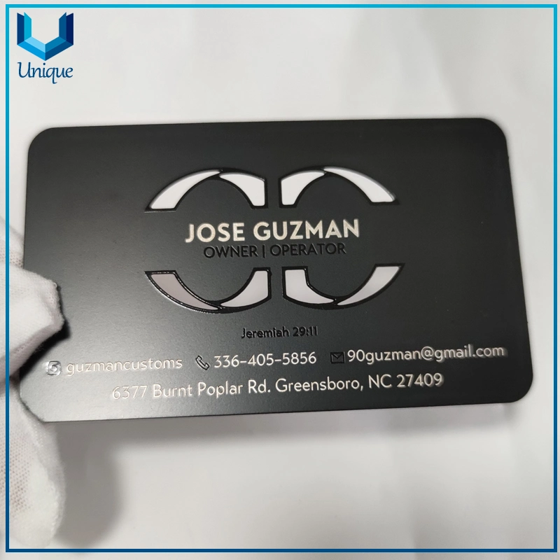 Metal Crafts Manufacturer Wholesale Custom Printing Luxury Stainless Steel Metal Business Name Card, Fashion Personalized Visiting Cards, VIP Membership Card