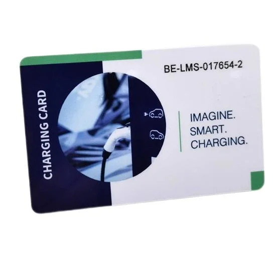 Logo Printing ISO14443A Hf DESFire EV2 4K RFID Electric Car Charging Card