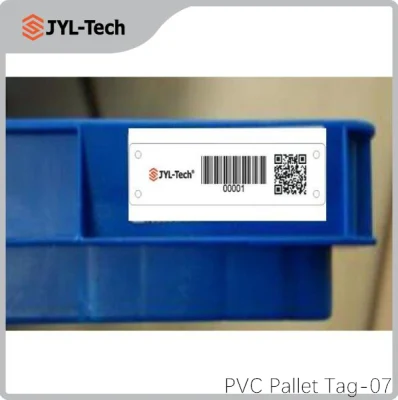 Étiquette de palette de carte PVC UHF RFID adhésive de taille personnalisée 860-960 MHz