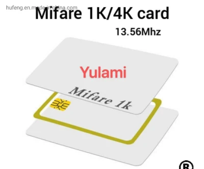 RFID haute fréquence Hf blanc blanc proximité PVC IC carte à puce sans contact MIFARE 1K/4K 13.56MHz carte à puce IC
