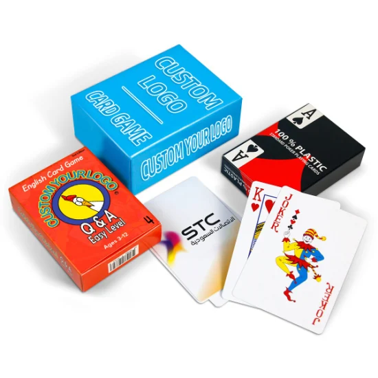 Cadeau publicitaire personnalisé cartes de jeu de Tarot enfants carte éducative cartes de Poker PVC Casino vélo papier cartes à jouer en plastique