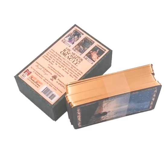 Jeu de cartes de Tarot personnalisé métal salutation papier Kraft plastique PVC Poker Deck Trading cartes à jouer en gros