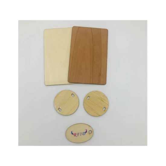 Le fabricant a personnalisé des cartes en bois de bambou de RFID de métier NFC IC/carte d'identification