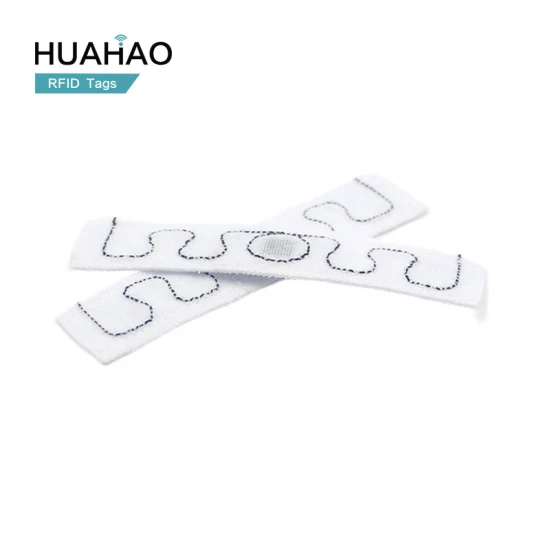  Échantillon gratuit!  Huahao RFID Fabricant Étiquettes RFID UHF personnalisées pour la blanchisserie en tissu